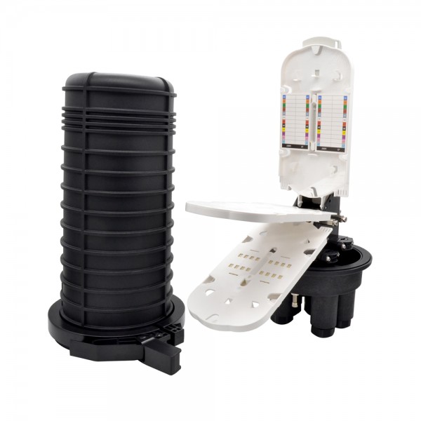 MUFA TIPO DOMO HASTA 144 HILOS CON SELLO MECANICO, PROTECCION IP68 - IMPORTADO