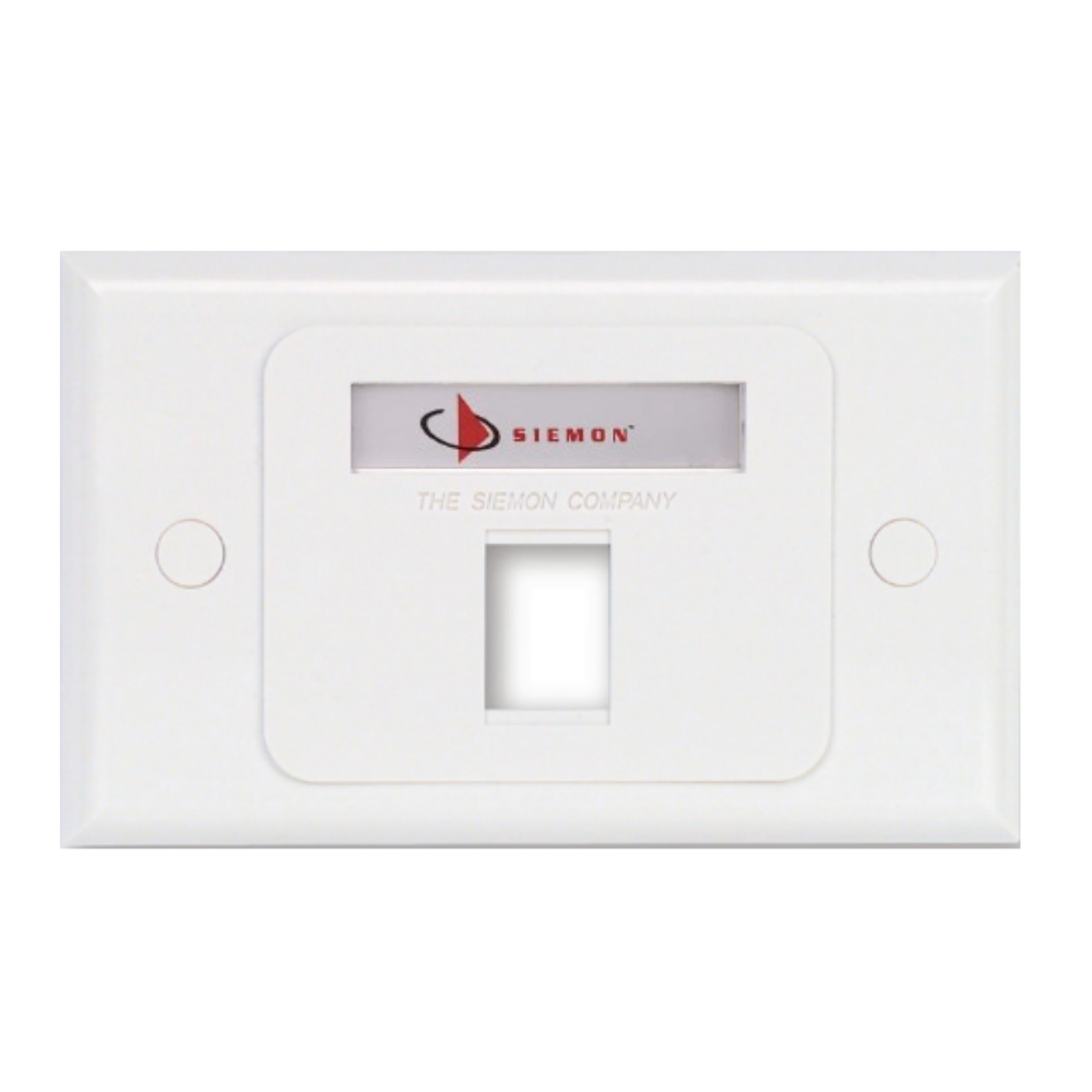 FACEPLATE HORIZONTAL 1 PUERTO BULK.BLANCO/SIEMON