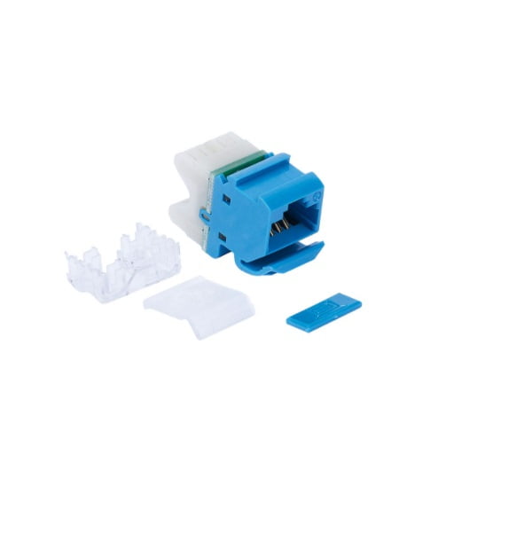 Jack RJ-45 Cat6 MAX Angular Azul