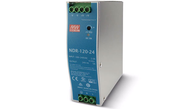 FUENTE DE ALIMENTACION 24VDC 5A; RIEL DIN; MEAN WELL NDR-120-24