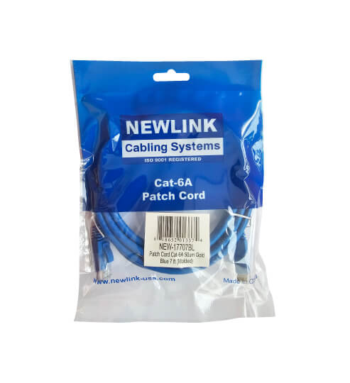 PATCH CORD CAT6A 7 PIES AZUL 2.13M