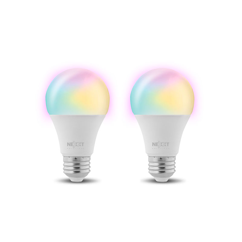 Nexxt Solutions Connectivity - Light Bulb - A19 RGB 220V 2PK