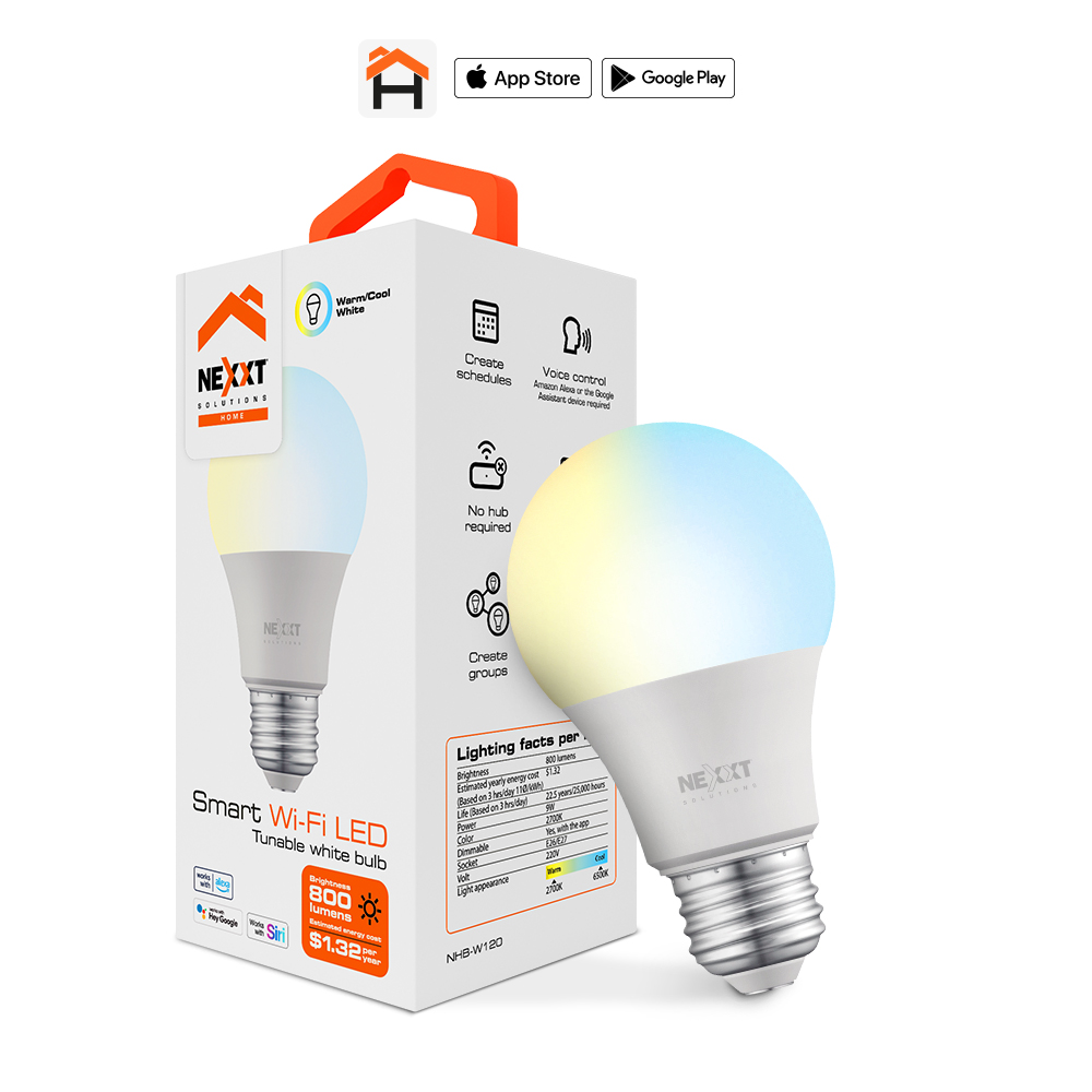 Nexxt Solutions Connectivity - Light Bulb - A19 CCT 220V