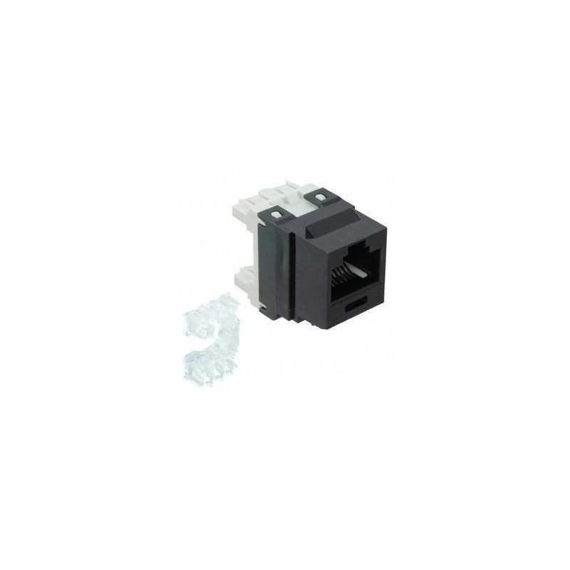 JACK CAT 6 EN COLOR NEGRO,NK688MBL ,NETKEY