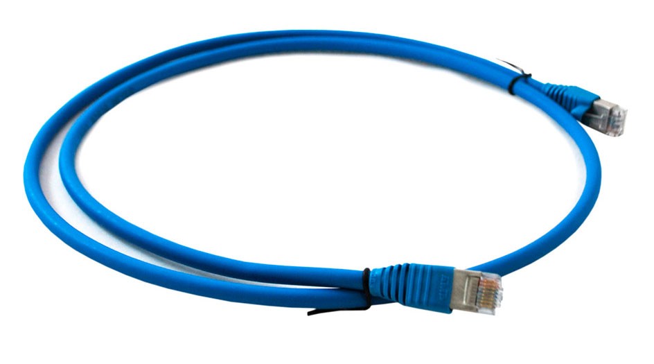 Patch Cord S/FTP Multifilar RJ-45 Cat6A LSZH 2.0mts Azul