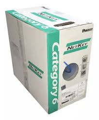 CAJA X 305 METROS CABLE DE RED UTP CAT 6 24AWG AZUL PURO COBRE LSZH PANDUIT NETKEY COD NUL6C04BU-CE