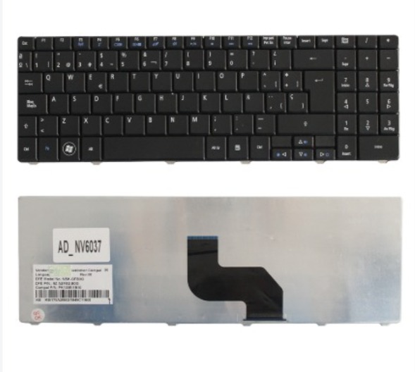 TECLADO PARA ADVANCE NV6037 NV6632 ESP E-B C/N EXT SIN FRANJA BLANCA