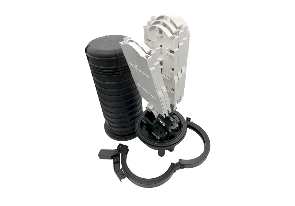 MUFA DE EMPALME DE FIBRA OPTICA TIPO DOMO VERTICAL IP68 CAPACIDAD 144 HILOS - NEXCONEC