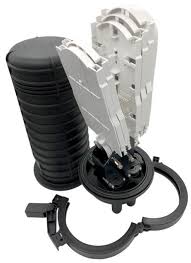 MUFA DE EMPALME VERTICAL TIPO DOMO IP68 PARA FUSION DE 24 A 96 HILOS - NEXCONEC