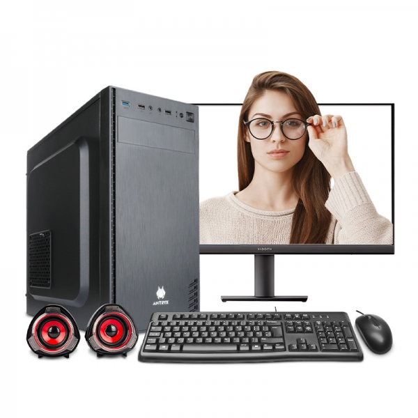 Computadora Core i3 14th RAM 16GB SSD 500GB, MONITOR PLANO FHD 22 FUENTE 350W