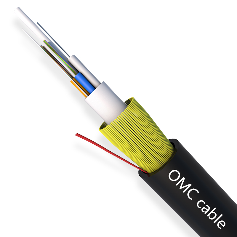 OPTICAL FIBER CABLE LOOSE TUBE ADSS 24 CORES 9/125 SINGLE MODE G652D ROEDENT RESISTANCE SPAN 200 SINGLE JACKET