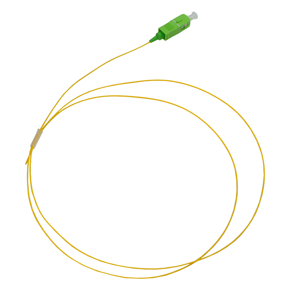 Pigtail FO SC/APC Monomodo 1m LSZH. Codigo: PT-SCA-SM-9-YLH-TB-1M (A PEDIDO 53 DIAS)