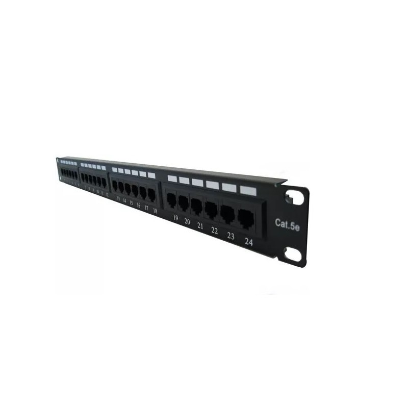 DIXON Patch Panel 24 Puertos Cat 6 (P24T-K11-C6C/BK)