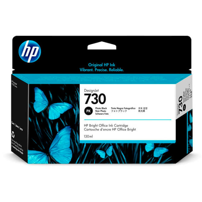 TINTA HP P2V66A (730) NEGRO FOTOGRAFICO P/DESIGNJET INK 130ML