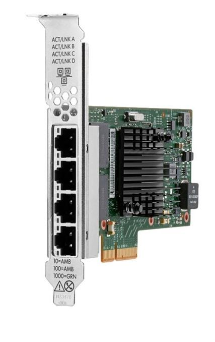 Hewlett Packard Enterprise HPE BCM5719 Tarjeta Gigabit Ethernet para Servidor - 1000Base-T - Tarjeta enchufable - PCI Express 2.0 - 1Gbit/s Data Transfer Rate - 4 Puerto(s) - 4 - Par trenzado