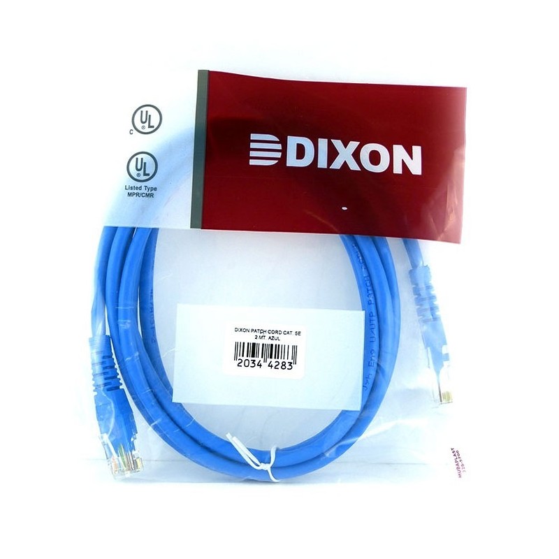 Patch Cord UTP Dixon Categoria 6 de 2m