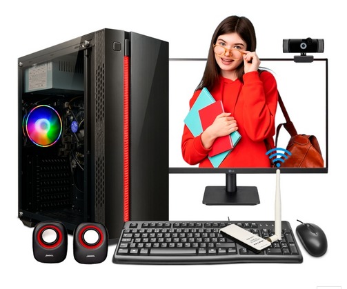 Computadora Core i5 12400 12th Gen RAM 16GB SSD 500GB Placa H610 Fuente Real 350W Teclado y Mouse SIN MONITOR