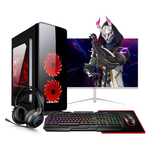 PC Gamer Haku RED AMD Ryzen 5 PRO 3400G RAM 16GB SSD 500GB M.2 FUENTE 350W SIN MONITOR