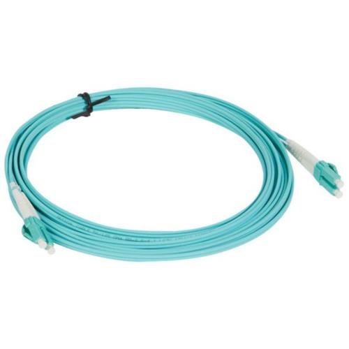 Patch cord FIBERMAX dúplex OM3, 50/125um, SC/UPC - LC/UPC, 2mm, LSZH norma IEC 60332-3, norma IEC GRADO B, Aqua, de 1 metro