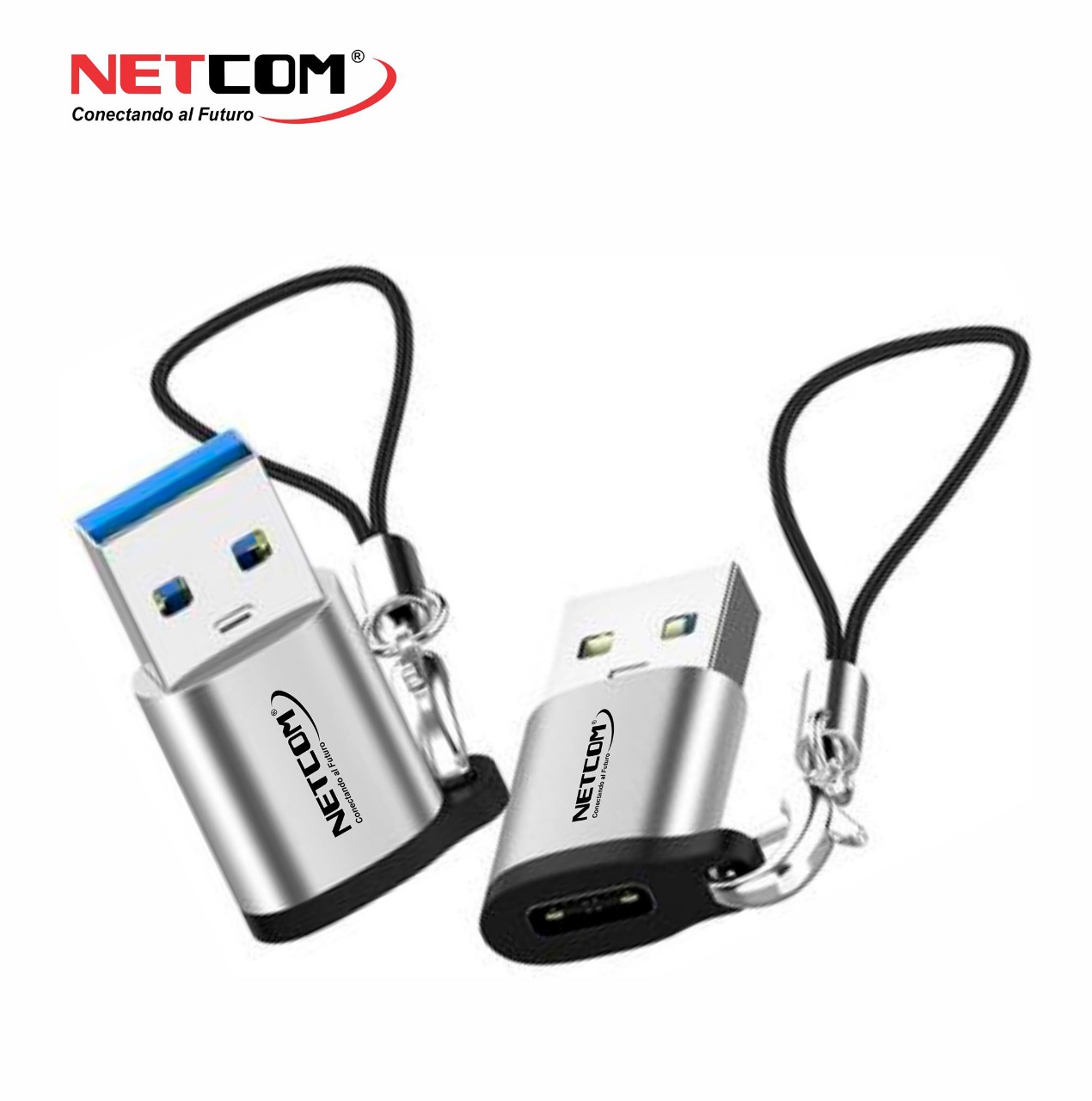 ADAPTADOR OTG USB 3.0 MACHO A USB 3.1 TIPO C HEMBRA NETCOM