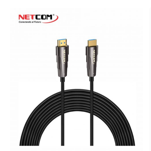 CABLE HDMI 2.0 DE FIBRA OPTICA DE 30 METROS ULTRA HD 4K 60HZ NETCOM