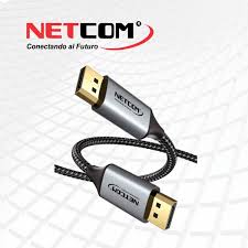 CABLE HDMI 2.1 DE 5 METROS ULTRA HD 8K A 60HZ Y 4K A 120HZ FORRADO EN NYLON CON CONECTORES DE ALUMINIO NETCOM