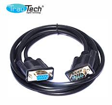 CABLE ADAPTADOR EXTENSION SERIAL DB9 RS232 MACHO A HEMBRA DE 1.80 METROS TRAUTECH