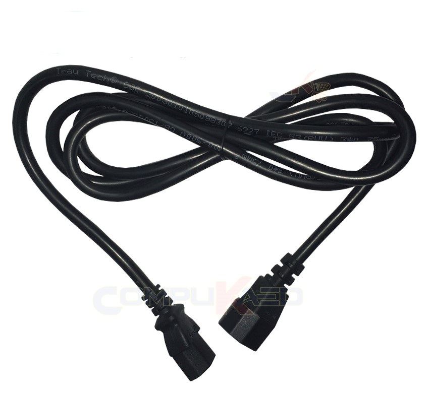 CABLE DE PODER UPS C13 HEMBRA A C14 MACHO DE 1.80 METROS CALIBRE 3X16 AWG TRAUTECH