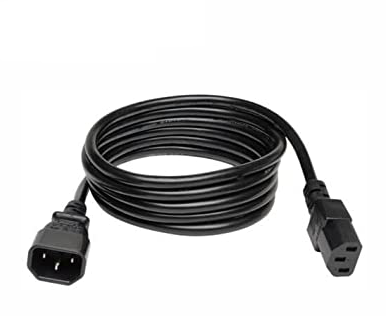 CABLE DE PODER UPS C13 HEMBRA A C14 MACHO DE 1.80 METROS CALIBRE 3X18AWG 10A TRAUTECH