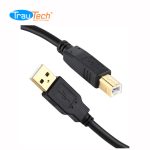 CABLE USB 2.0 (TIPO A) A USB (TIPO B) DE LONGITUD 1.80 METROS PARA IMPRESORA AMBOS MACHOS CON DOBLE FILTRO TRAUTECH