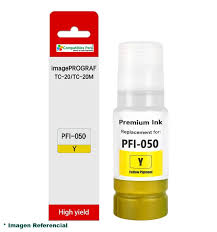 Botella de TINTA CANON PFI-050Y Yellow 70ml.