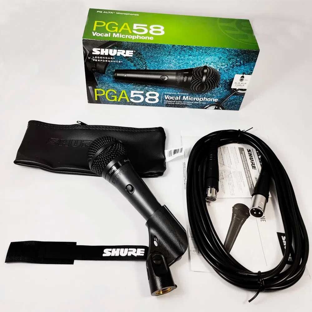 Shure PGA58 Microfono Vocal Dinamico Cardioide