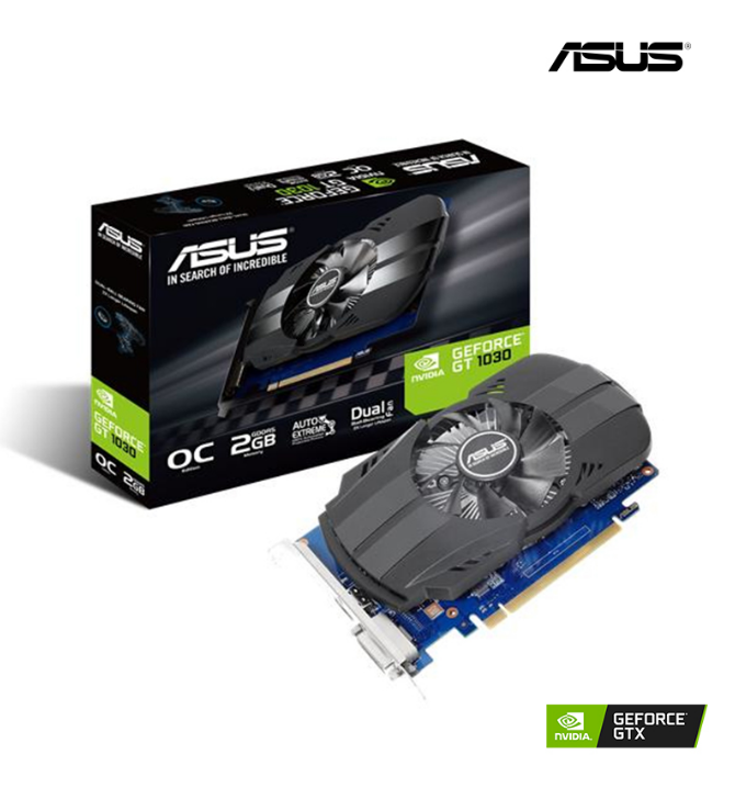 VIDEO ASUS NVIDIA GT 1030 OC DUAL 2GB DDR5 PCI EXPRESS