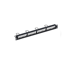 PATCH PANEL 24P CAT6 /6A MODULAR 19" 1RU.