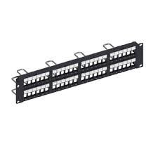 PATCH PANEL 48P CAT6 /6A MODULAR 19" 2RU