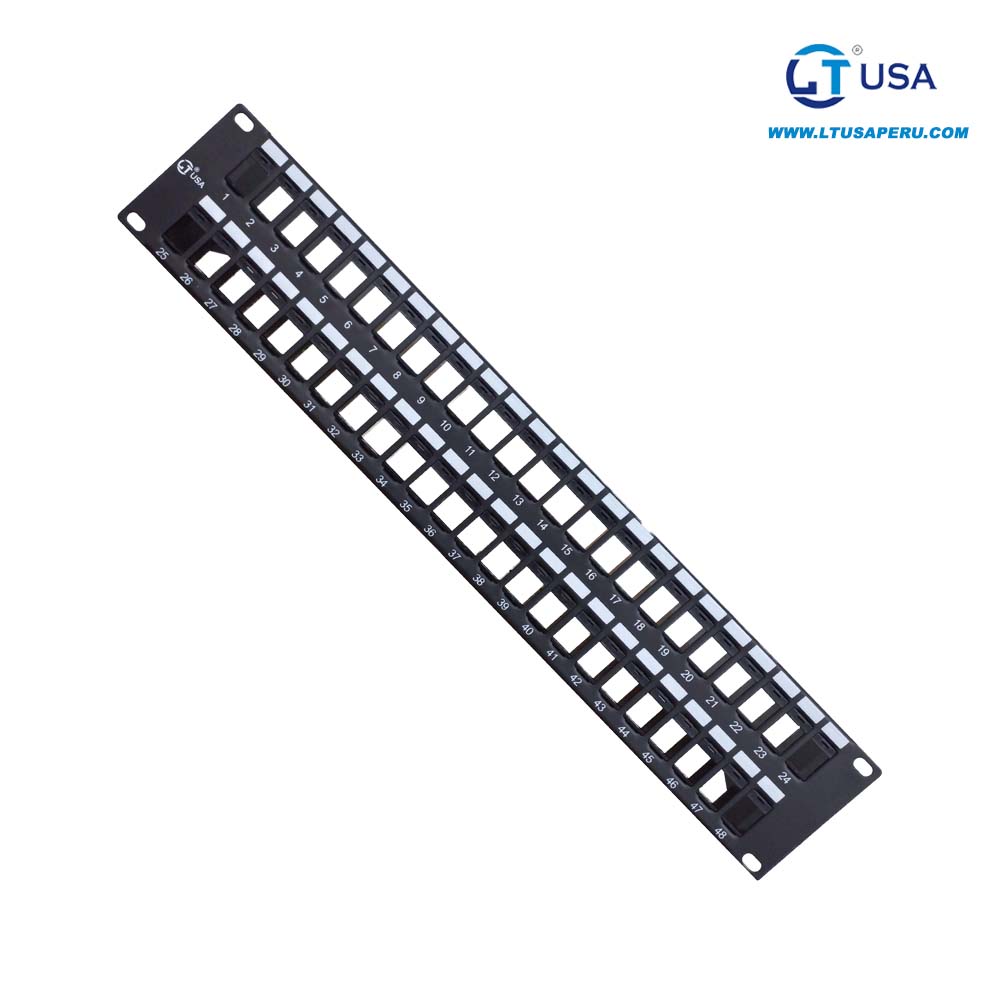 LT USA PATCH PANEL 48P CAT6 /6A MODULAR 19" 2RU.