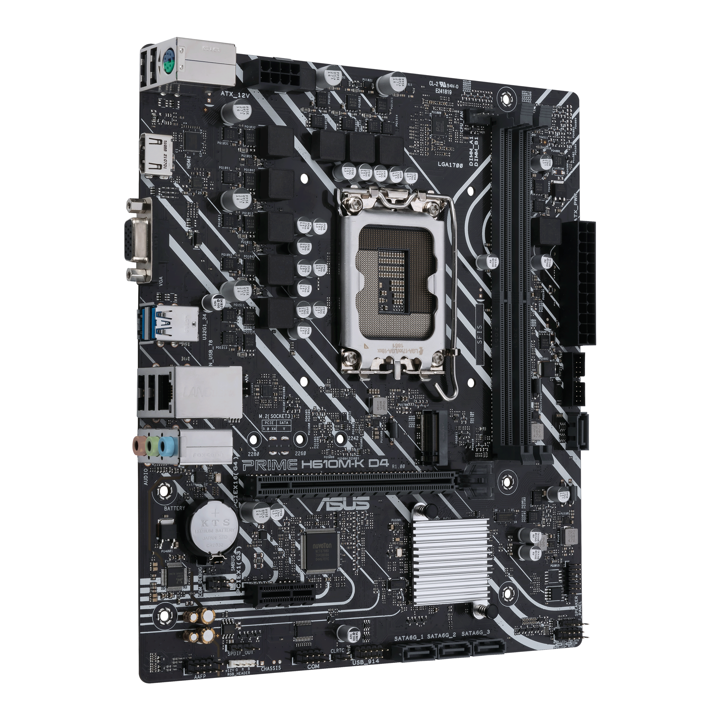 LGA 1700  INTEL ASUS MIC-ATX CON DDR4 PCIE 4.0 PUERTO M.2