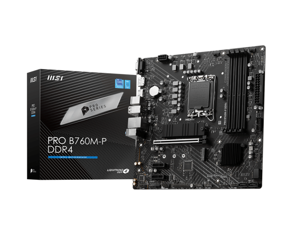 LGA 1700  INTEL MSI PRO B760M-P DDR5 6800 MHZ HDMI DP PCI MATX