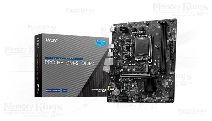 LGA 1700  INTEL MSI PRO-H610M-S-DDR4 3200 MHZ HDMI PCI MATX