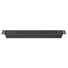POWERRACK 8 TOMAS 10 AMPERIOS (8 T. LEVITON, FUSIBLE E INTERRUPTOR)