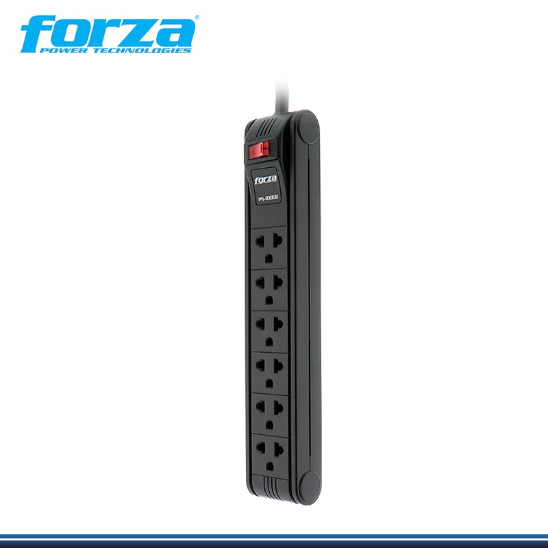 REGLETA FORZA PS-1006B con Cable de 3 mts 6 Tomas