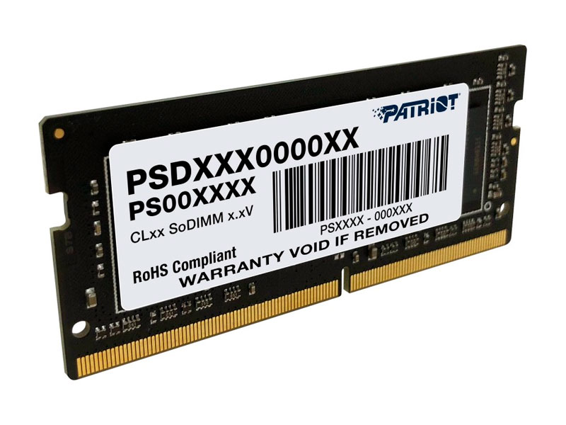 MEMORIA DDR4 16GB(1x16) 3200Mhz PATRIOT SIGNATURE SODIMM, CL22  PSD416G320081S