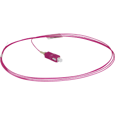 Pigtail LC OM4 Fibre 1mtr Tight Buffered 900um VIOLETA