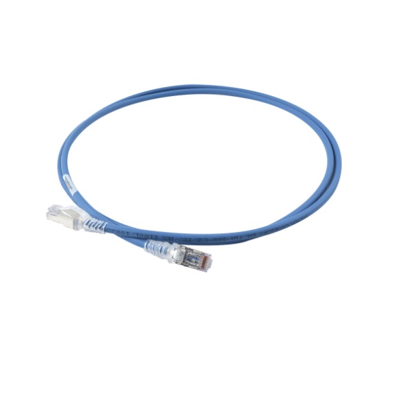 PATCHCORD SIEMON CAT6A LSOH-ZMAX ZM6A-S03-06B SFTP AZUL 1MT