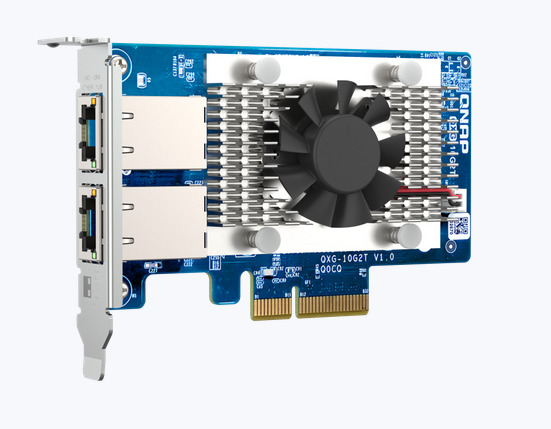 Adaptador De Red Qnap Qxg-10G2T-X710 Pcie 3.0 X4, 10Gb Ethernet Doble