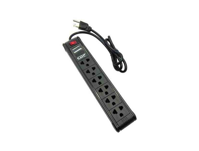 6 OUTLET SURGE PROTECTOR BLACK