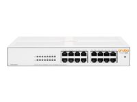 Hewlett Packard Enterprise HPE Instant On 1430 14 Puertos Conmutador Ethernet - Gigabit Ethernet - 10/100/1000Base-T - 2 Capa compatible - 124W Rendimiento PoE - Par trenzado - PoE Ports - Superficie de mesa, Montaje en pared, Montaje en superficie, Debaj