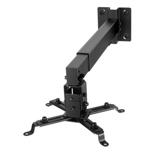 RACK FIJO NEGRO UNIVERSAL DE TECHO Y PARED PARA PROYECTOR MUTIMENDIA - ALUMINIO ACERADO