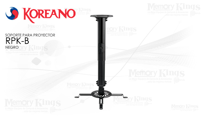 RACK PROYECTOR MULTIMEDIA PARA TECHO COLOR NEGRO-RPK-B