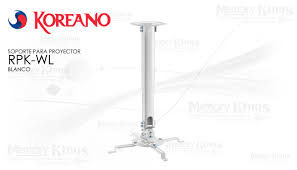 RACK PROYECTOR MULTIMEDIA PARA TECHO COLOR BLANCO-RPK-WL